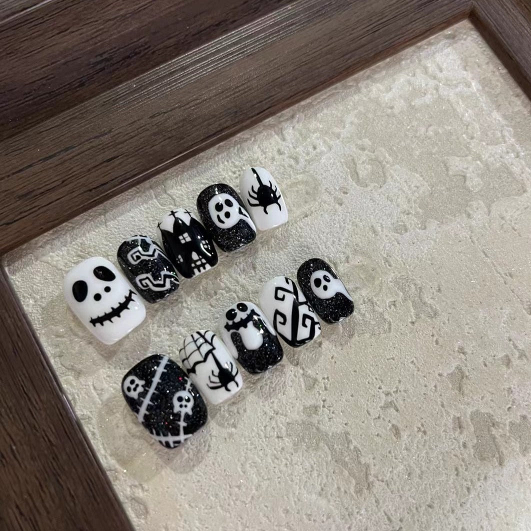 IMP-TEN PIECES OF HANDCRAFTED PRESS ON NAIL