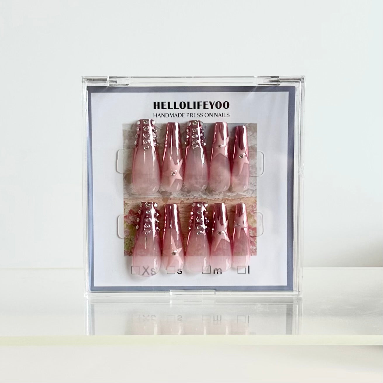 SUPER AGENT - TEN PIECES OF HANDCRAFTED PRESS ON NAIL