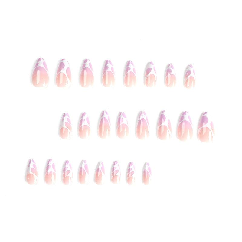 24PCS MEDIUM ALMONDS PRESS ON NAILS
