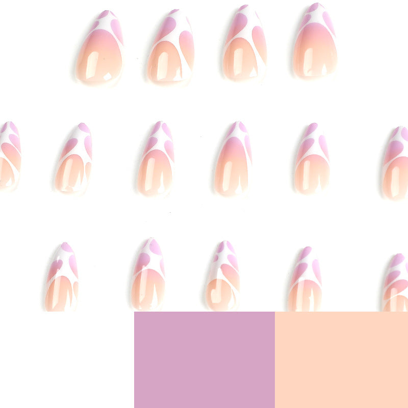 24PCS MEDIUM ALMONDS PRESS ON NAILS