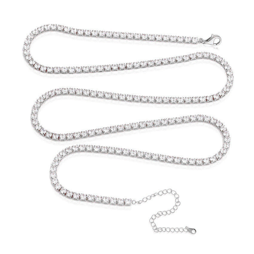 Initial Tennis Necklace
