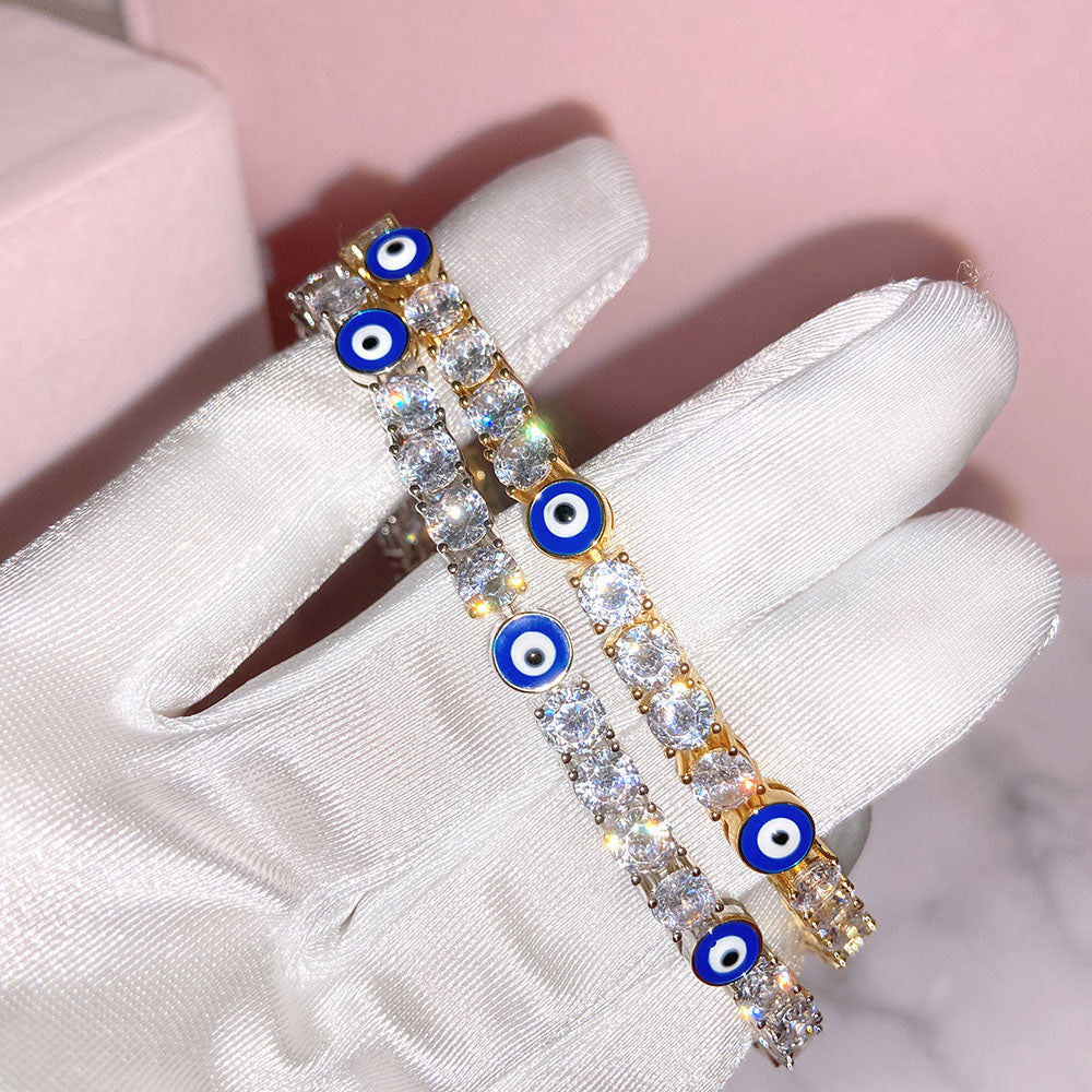 Evil Eye Tennis Bracelet