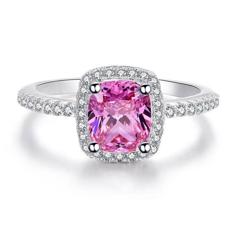 Odessa Pink Sterling Silver Ring