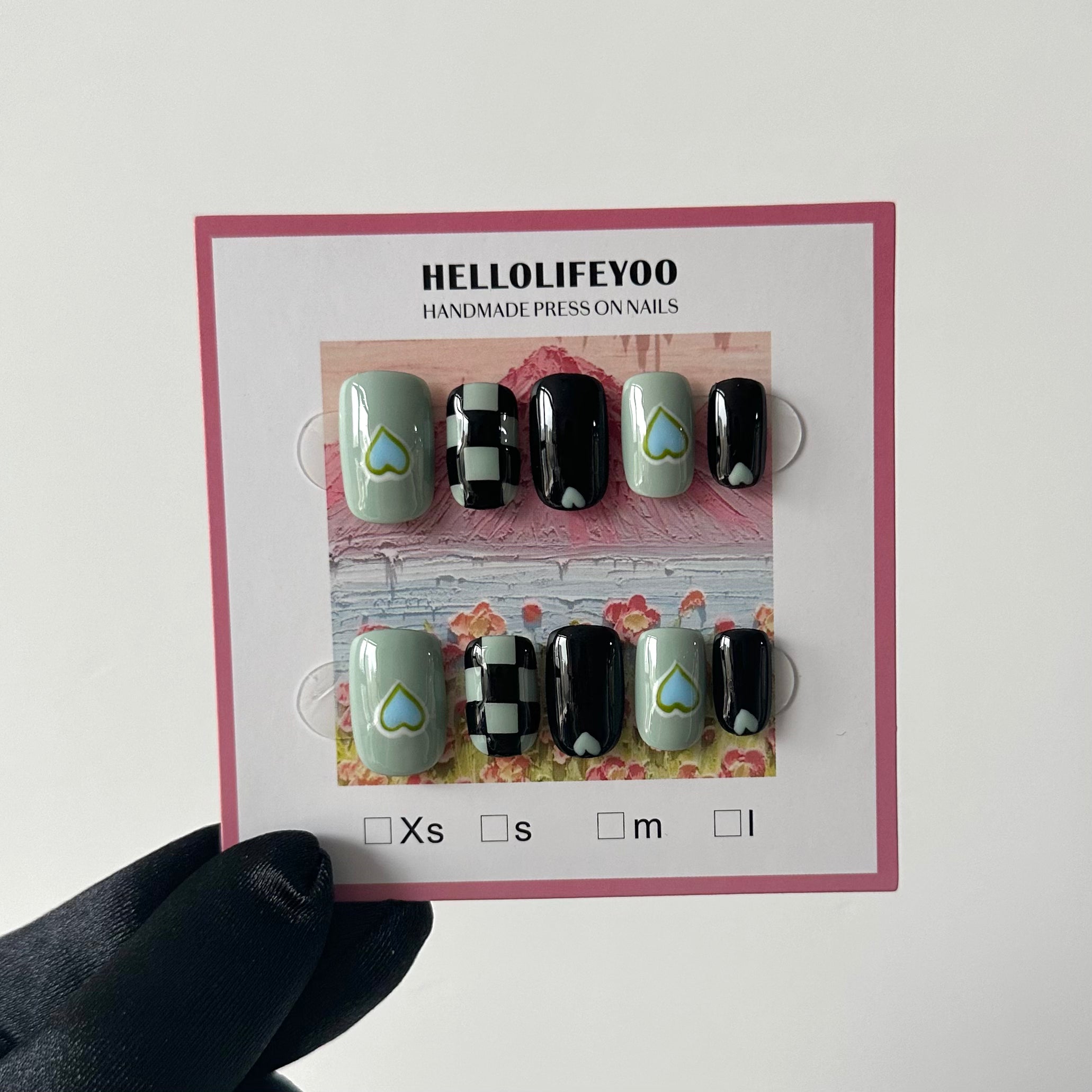 SPICED CHAI-TEN PIECES OF HANDCRAFTED PRESS ON NAIL