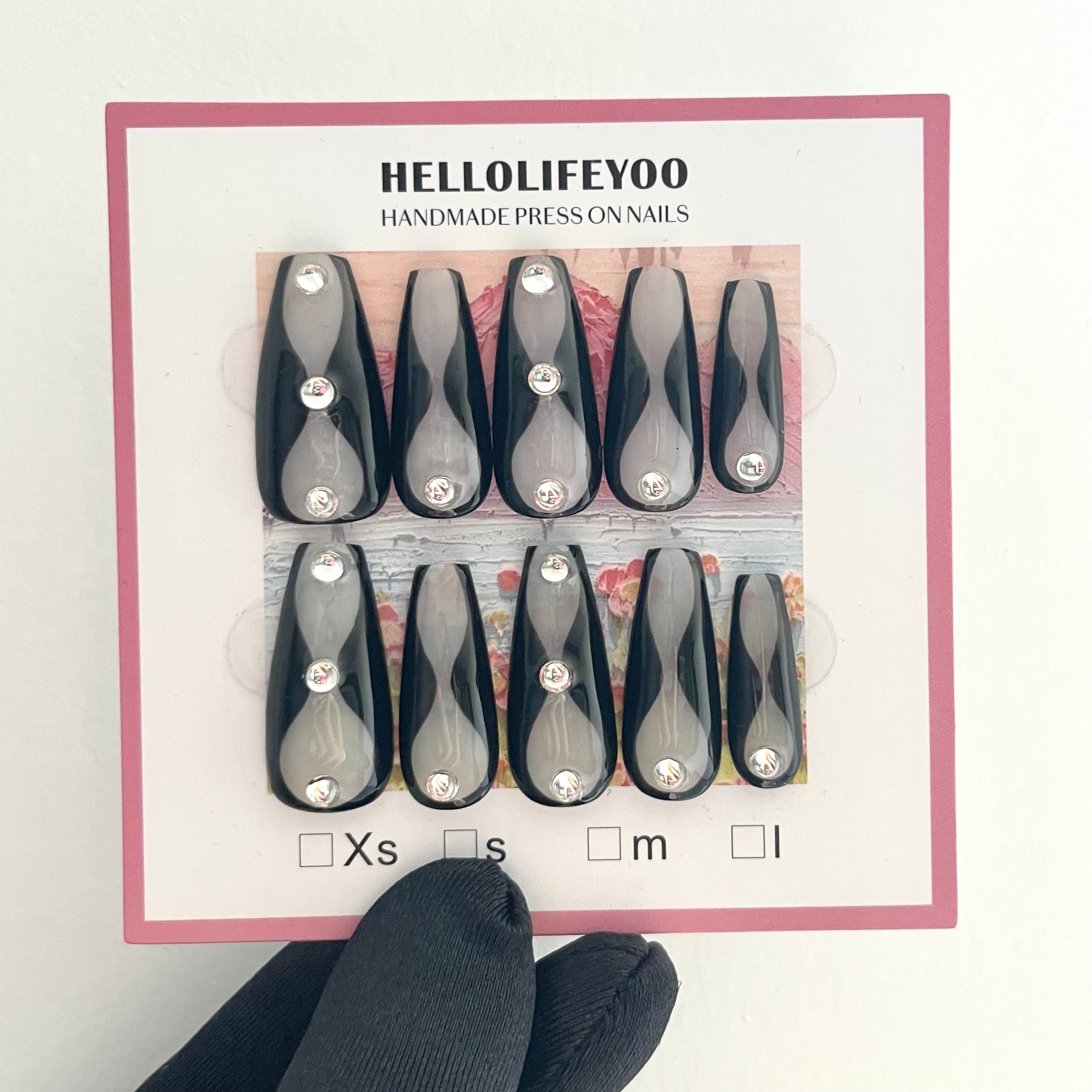 【MADDY】COOL GIRL-TEN PIECES OF HANDCRAFTED PRESS ON NAIL