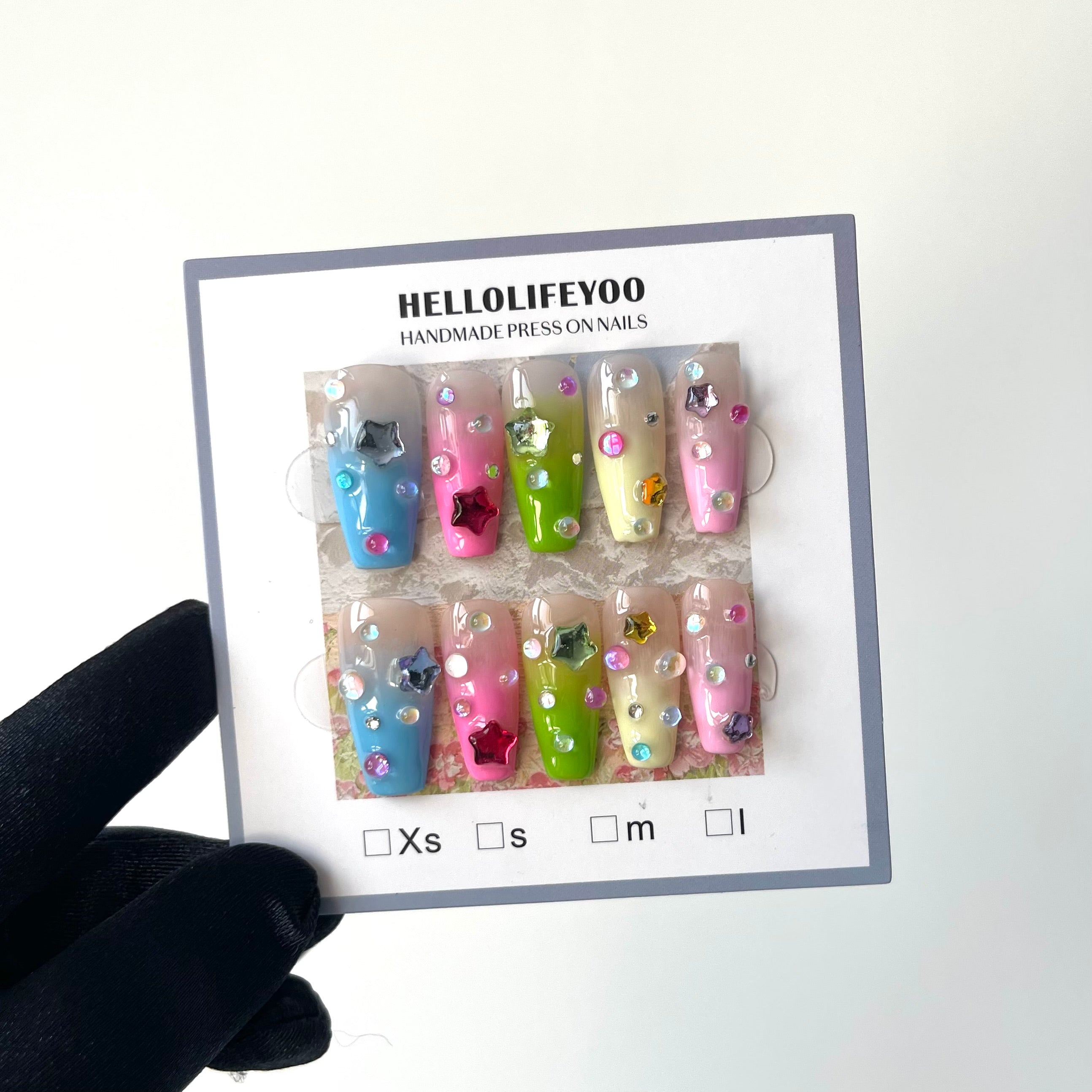 YOU ARE THE MOST SPECIAL -TEN PIECES OF HANDCRAFTED PRESS ON NAIL