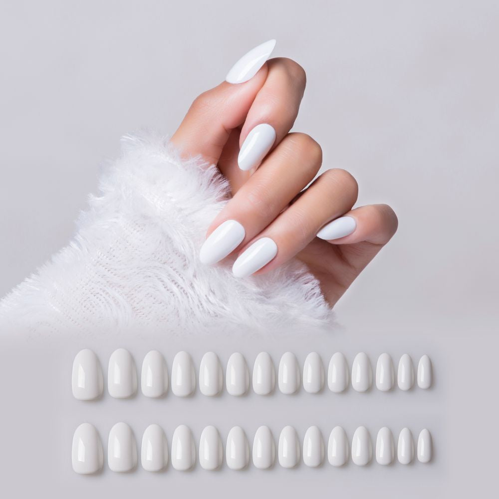 WHITE CRYSTAL - 28 PCS