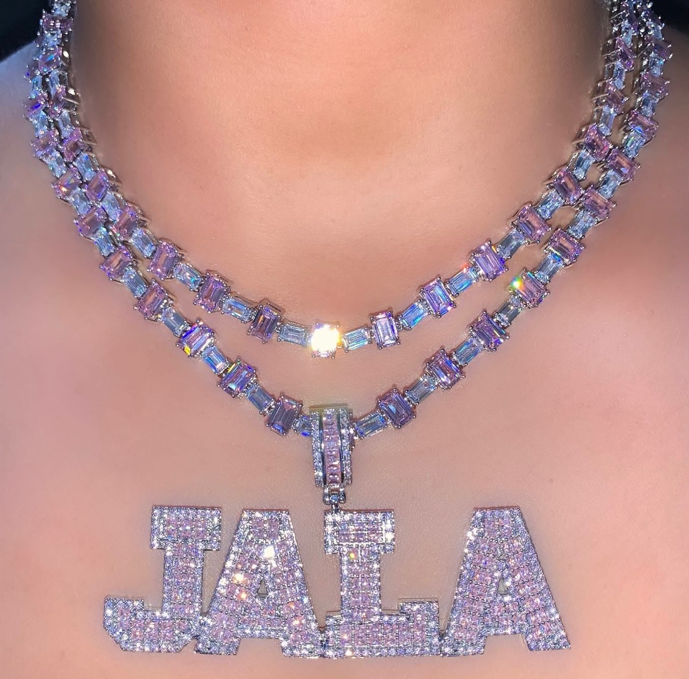 Emerald Cut Necklace