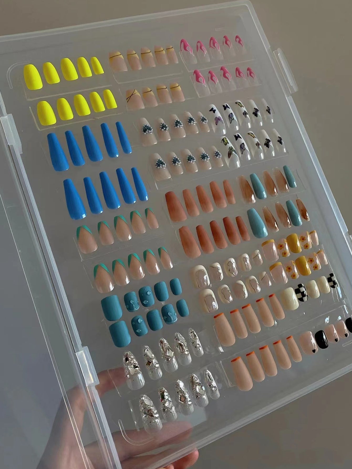 Nail Storage Box With Tape