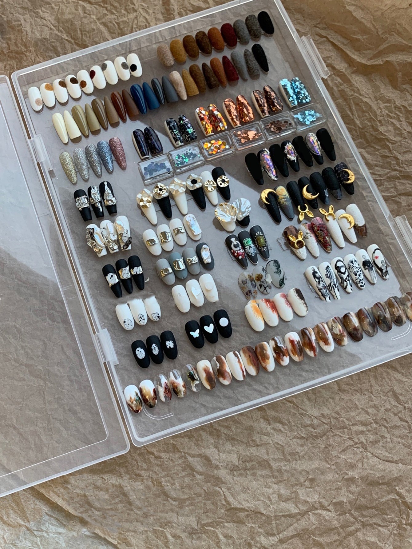 Nail Storage Box With Tape