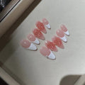SIREN-3D FLOWER TEN PIECES OF HANDCRAFTED PRESS ON NAIL