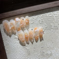 MAGICAL NIGHT-3D FLOWER TEN PIECES OF HANDCRAFTED PRESS ON NAIL