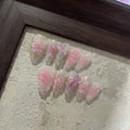 LA TRAVIATA-3D FLOWER TEN PIECES OF HANDCRAFTED PRESS ON NAIL