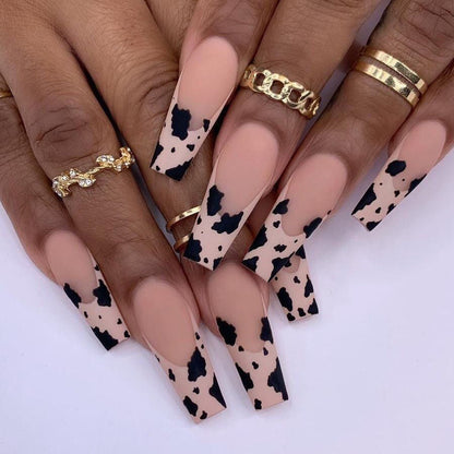 24PCS LONG COFFIN PRESS ON NAILS