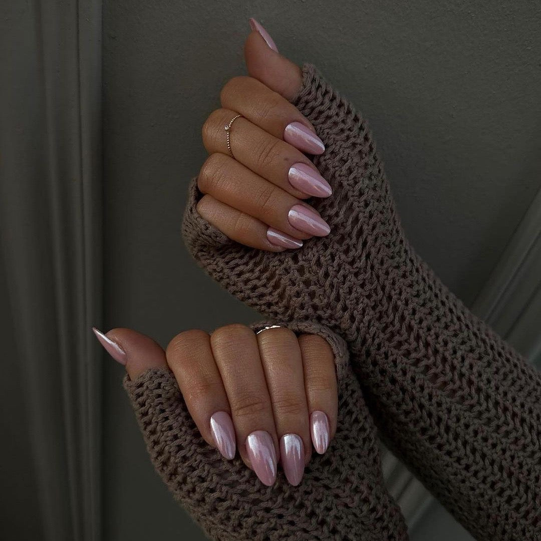 ALMOND PRESS ON NAILS 24PCS