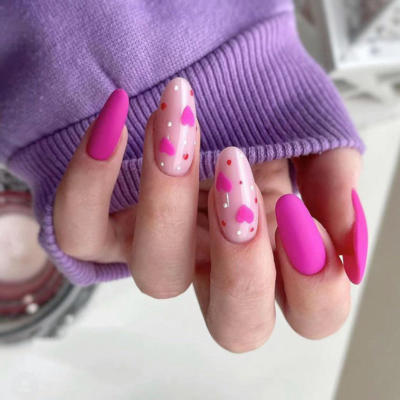 VALENTINE'S DAY PRESS ON NAILS 24PCS