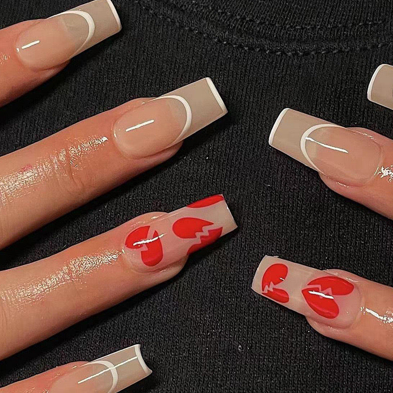 VALENTINE'S DAY PRESS ON NAILS 24PCS