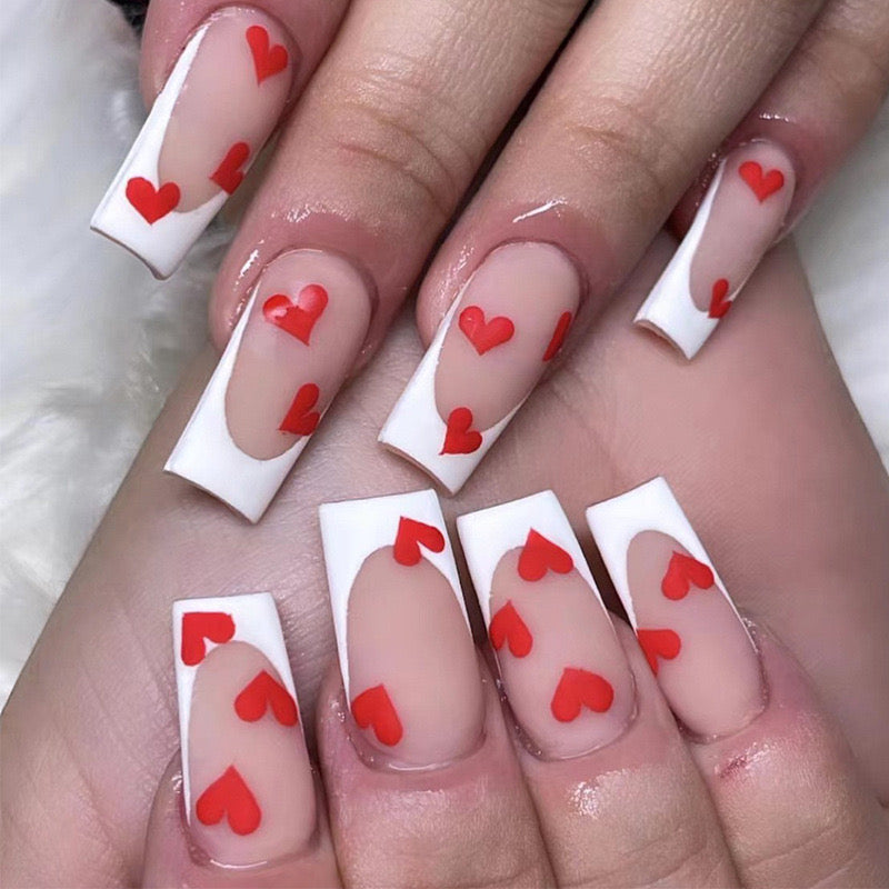 VALENTINE'S DAY PRESS ON NAILS 24PCS