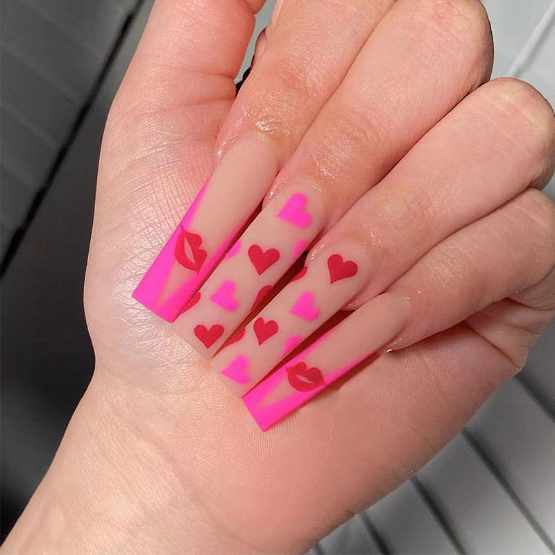 VALENTINE'S DAY PRESS ON NAILS 24PCS