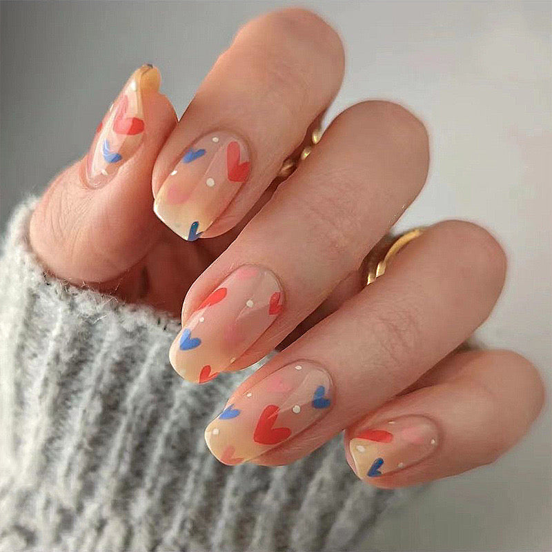 VALENTINE'S DAY PRESS ON NAILS 24PCS