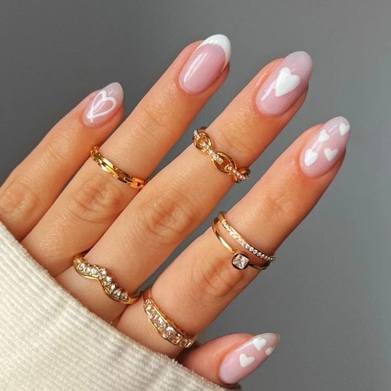 VALENTINE'S DAY PRESS ON NAILS 24PCS