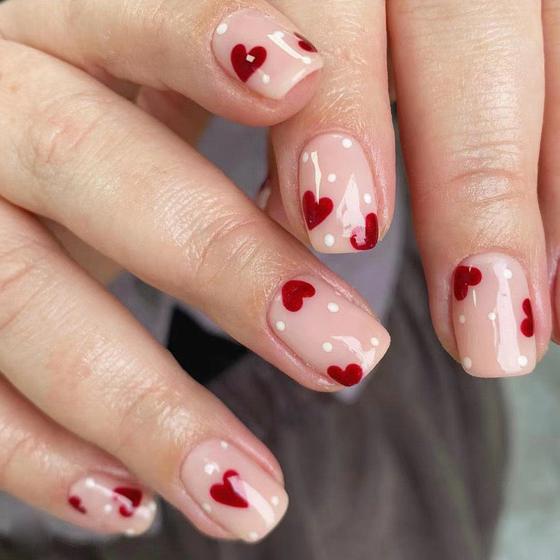 VALENTINE'S DAY PRESS ON NAILS 24PCS