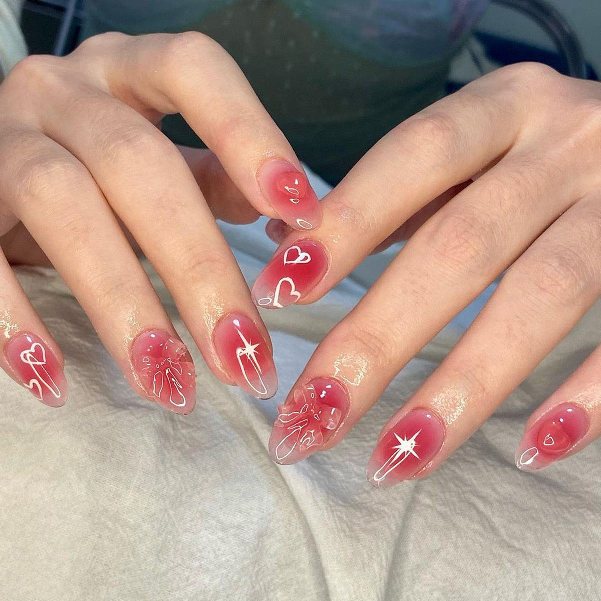 VALENTINE'S DAY PRESS ON NAILS 24PCS