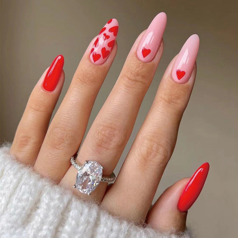 VALENTINE'S DAY PRESS ON NAILS 24PCS