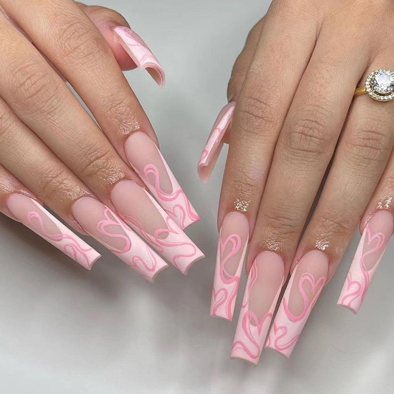 VALENTINE'S DAY PRESS ON NAILS 24PCS