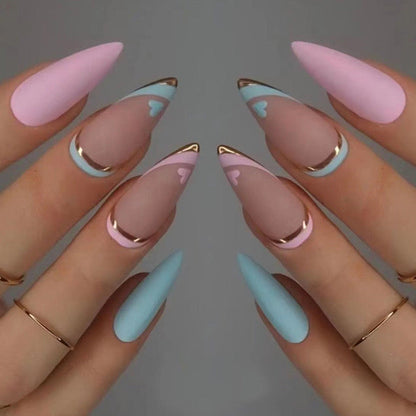VALENTINE'S DAY PRESS ON NAILS 24PCS
