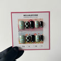 SPICED CHAI-TEN PIECES OF HANDCRAFTED PRESS ON NAIL