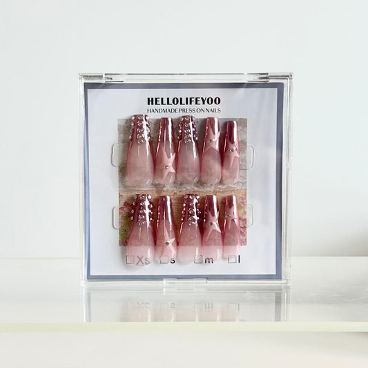 SUPER AGENT - TEN PIECES OF HANDCRAFTED PRESS ON NAIL