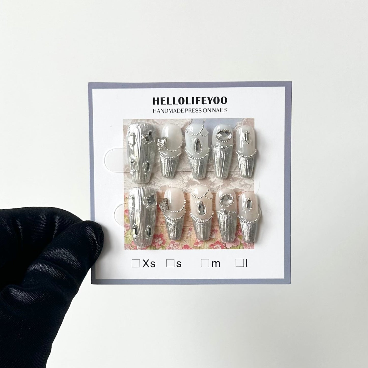 PHARAOH'S CONCUBINE - TEN PIECES OF HANDCRAFTED PRESS ON NAIL