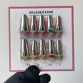 WESTERN QUEEN-TEN PIECES OF HANDCRAFTED PRESS ON NAIL