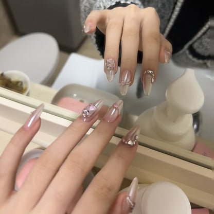 TEN PIECES OF HANDCRAFTED PRESS ON NAIL