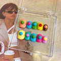 SUMMER STORY-TEN PIECES OF HANDCRAFTED PRESS ON NAIL