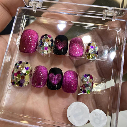 TEN PIECES OF HANDCRAFTED PRESS ON NAIL