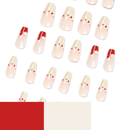24PCS MEDIUM COFFIN CHRISTMAS NAILS