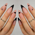 24PCS MEDIUM ALMONDS PRESS ON NAILS
