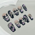 KUROME-TEN PIECES OF HANDCRAFTED PRESS ON NAIL