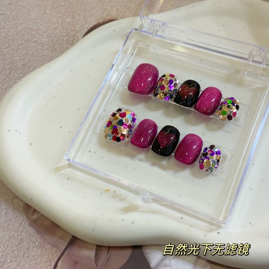 TEN PIECES OF HANDCRAFTED PRESS ON NAIL