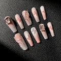 FLASH BUTTERFLY-TEN PIECES OF HANDCRAFTED PRESS ON NAIL