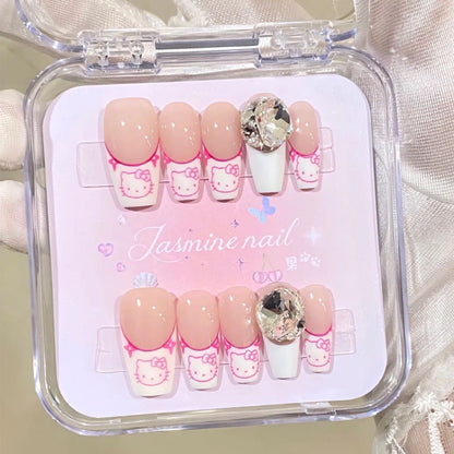 TEN PIECES OF HANDCRAFTED PRESS ON NAIL