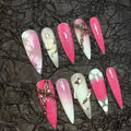 CLEOPATRA-TEN PIECES OF HANDCRAFTED PRESS ON NAIL