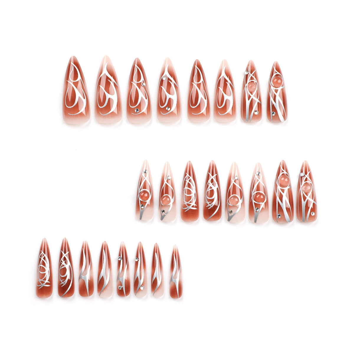 24PCS STILETTO PRESS ON NAILS