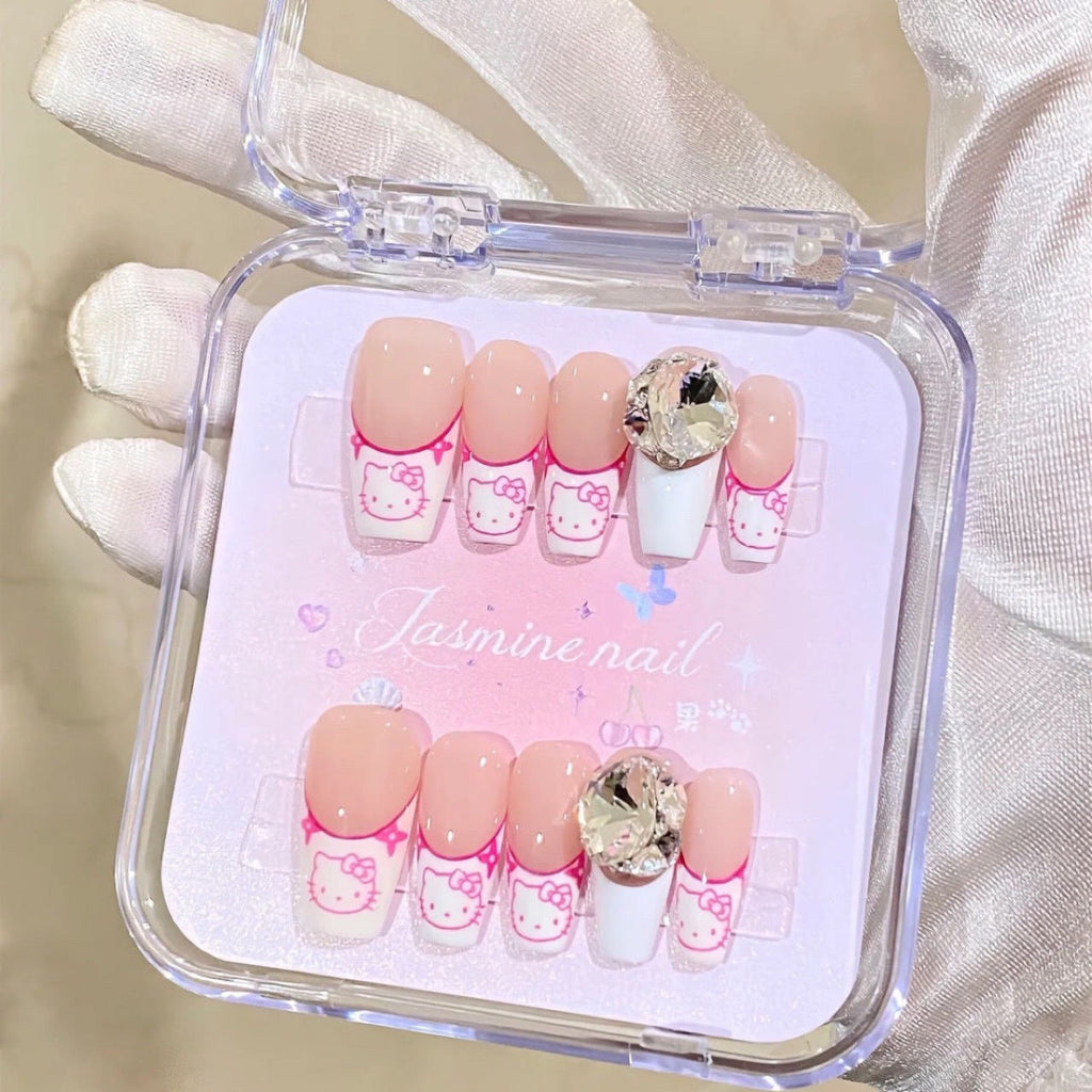 TEN PIECES OF HANDCRAFTED PRESS ON NAIL
