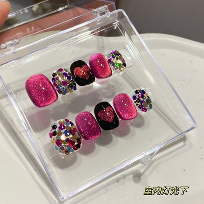 TEN PIECES OF HANDCRAFTED PRESS ON NAIL