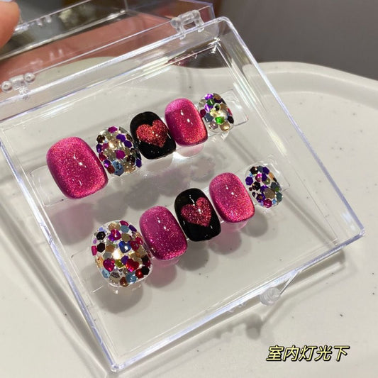 TEN PIECES OF HANDCRAFTED PRESS ON NAIL