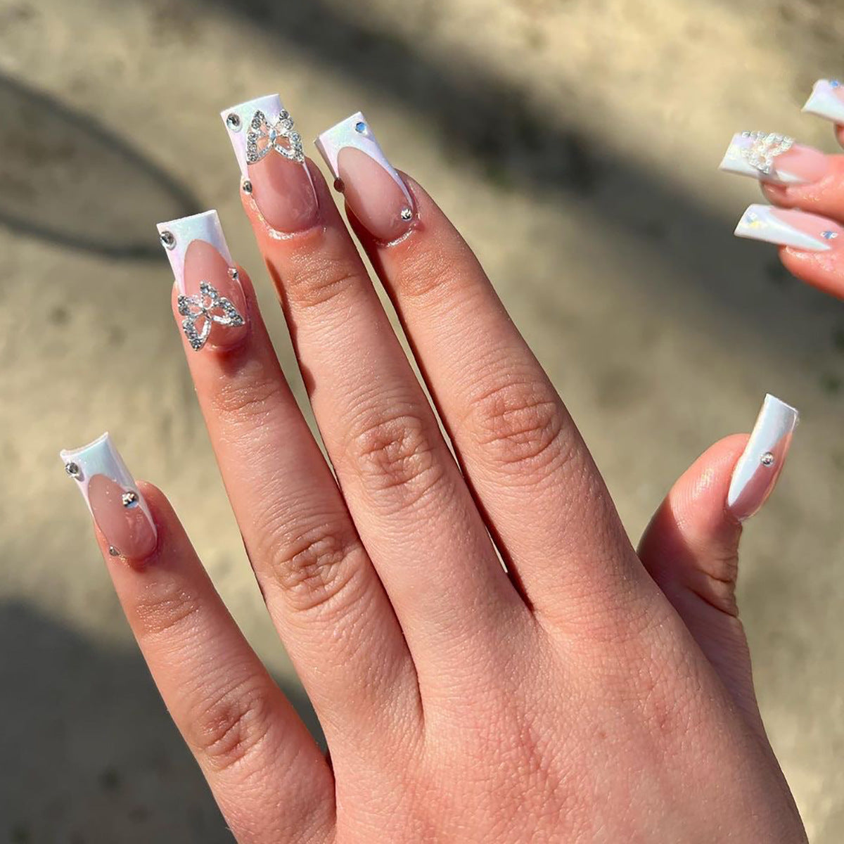 WHITE FRENCH BUTTERFLY