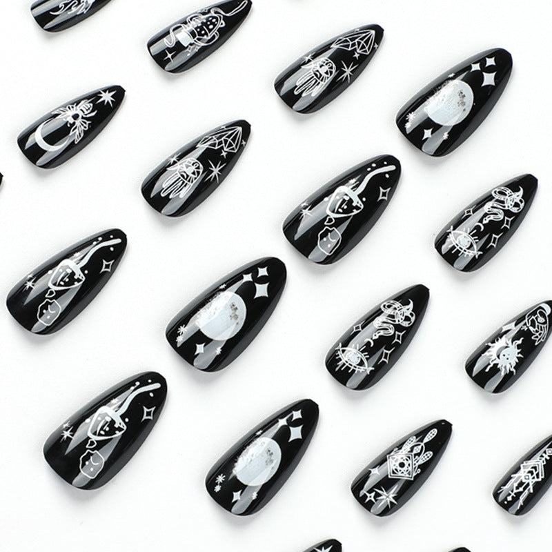 24PCS MEDIUM ALMONDS PRESS ON NAILS